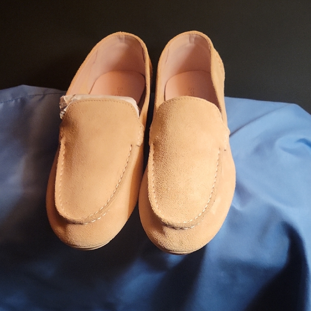 Sperry Pink Suede Loafers
